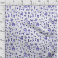thumbnail image 3 of oneOone Silk Tabby Medium Purple Fabric Asian Floral Block Sewing Craft Projects Fabric Prints By Yard 42 Inch Wide, 3 of 4