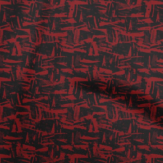 oneOone Silk Tabby Red Fabric Abstract Fabric For Sewing Printed Craft Fabric By The Yard 42 Inch Wide