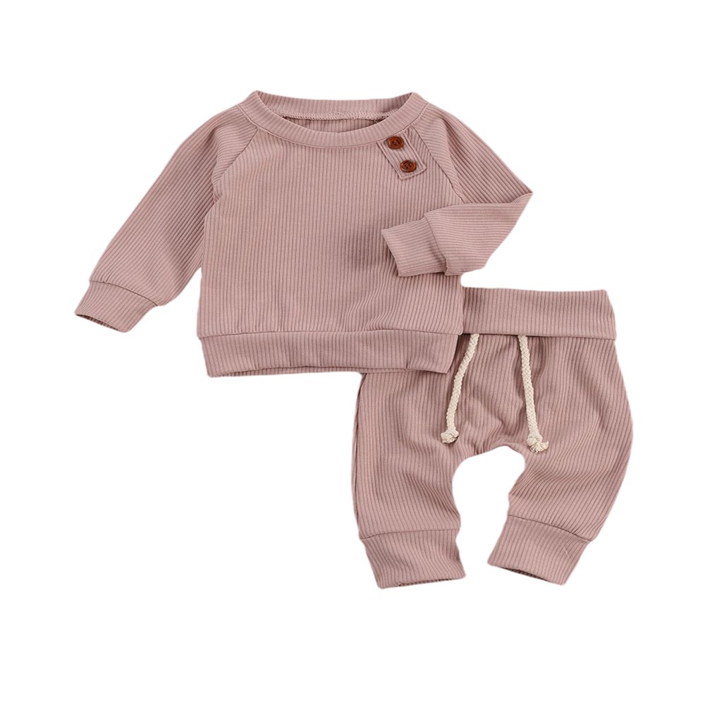Baby Unisex Long Sleeve Pullover Tops and Long Pant