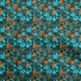 thumbnail image 1 of oneOone Rayon Aqua Blue Fabric Abstracts Sewing Material Print Fabric By The Yard 56 Inch Wide, 1 of 5