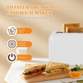 thumbnail image 3 of HLONK Toaster 2 Slice Bread Toaster with Double Wide Slots 6 Settings Slice Toaster with Removable Tray Practical Small Toaster Reusable Mini Toaster for Kitchens Home, 3 of 10