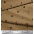 thumbnail image 3 of Soimoi Moss Georgette Fabric Ogee Damask Printed Fabric 1 Yard 42 Inch Wide, 3 of 5