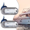 thumbnail image 1 of 2PCS Marine Boat Transom LED Stern Light Cold White LED Tail Lamp Yacht Accessories LED Courtesy Lights, 1 of 9
