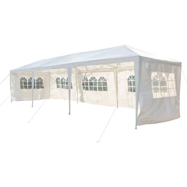 FDW 10'x30' Party Wedding Outdoor Patio Tent Canopy Heavy Duty Gazebo Pavilion -5, White