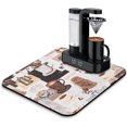 thumbnail image 1 of Coffee Bar Mat Accessories for Countertop Absorbent Hide Stain Rubber Backed Dish Drying Mats for Kitchen Counter Draining Pad Decor Gift Fit Under Coffee Maker Coffee Pot Espresso Machine (18x16in), 1 of 5