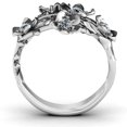 thumbnail image 4 of XZNGL Ladies Fashion Vintage Flower Engraved Diamond Creative Ring Jewelry, 4 of 9