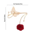 thumbnail image 3 of DIANWUDG Sangle de Rideau à Ouverture Florale Boucle de Rideau Personnalisée Boucle de Rideau Sim-ple en Métal B-utterfly, 3 of 6