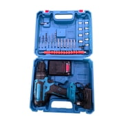 Bunblic Power Drill Tool Compact Storage Case Impact Driver Electric Drill Tools Set 28V 1 Battery