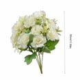 thumbnail image 3 of Flowers Artificial for Decoration Diamond Rose Plastic Bouquet, 5 Forks 10 Mini Roses Blue Waterproof Fade Proof Home Office Decor Roses Artificial Flowers, 3 of 6