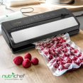 thumbnail image 2 of NutriChef Machine de Mise sous Vide pour Aliments, Corps en Acier Inoxydable et ABS, Système de Scellage Automatique pour Aliments Secs et Humides, Commandes Tactiles à DEL, Comprend des Sacs, 2 of 8