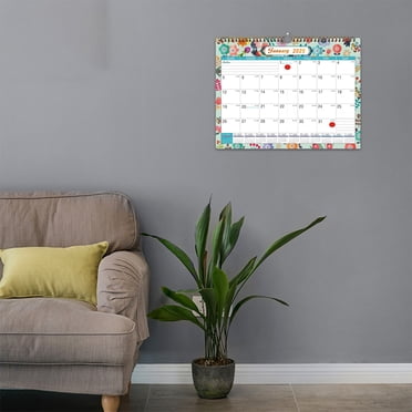 Tyidzon 2025 Calendar Calendrier Mural 12 Mois, 13 x 10 Pouces Ouvert, Papier Épais et Robuste, Cadeau 2025