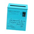 thumbnail image 2 of fastboy Wall Mounted Mailbox Retro Drop Box for Front Door Outside House Home Office orange blue, 2 of 6