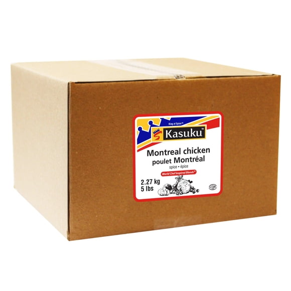 Kasuku - Montreal Chicken Seasoning - 5lb - 1ct - Bulk Robust French-Canadian Style Spice Blend for Commercial Kitchens, Rotisserie Chicken, and Grilling (1ct)