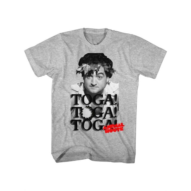 ANIMAL HOUSE-TOGA PARTY-GRAY HEATHER ADULT S/S TSHIRT-6XL