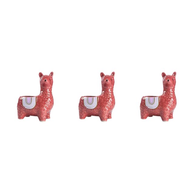 Wweixi 1/2/3 Animal Shape Pots Durable Materials For In Garden For Small Spaces Eco-friendly Crooked Head red 3PCS