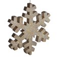 thumbnail image 2 of Vickerman 18 Pouces Ornement de Noël Flocon de Neige Pailleté Champagne, 2 of 2
