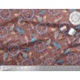 thumbnail image 2 of Soimoi Rayon Fabric Feather & Dream Catcher Home Decor Decor Fabric Printed Yard 42 Inch Wide, 2 of 3