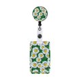 thumbnail image 3 of Bunblic Support d'Identité avec Pince Rétractable Motif Floral Crédit Vertical pour Employé de Bureau Accessoires Légers A, 3 of 8