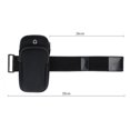 thumbnail image 2 of KAKOWELY Phone Arm Bags Arm Bags Simple Practical Phone Storage Bag for Outdoor Fitness (Black, Suitable Under 6 Inches) Random Pattern6.5"X3.54"X1.38", 2 of 4