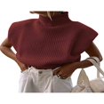 thumbnail image 1 of Generic Gilet Sans Manches à Col Roulé pour Femmes, Épaules Larges, 1 of 6