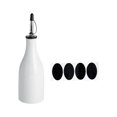 thumbnail image 1 of GUOOL Cooking Oil Bottle Ceramic Large Capacity 300ml Shoyu Sauce Dispenser Bottle White, 1 of 9