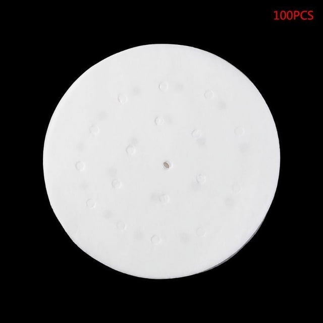 Lefu 100PCS Round Disposable Perforated Paper Bamboo Steamer Paper Liners Air Fryer