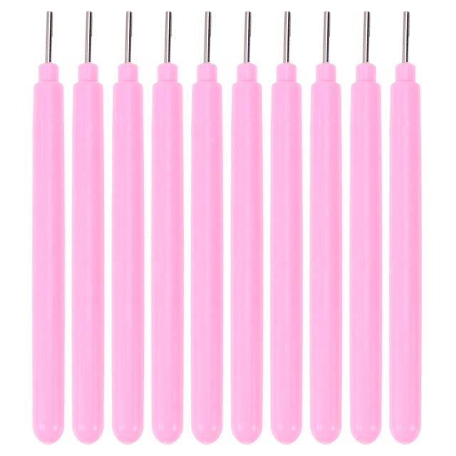 MasteelfCA 10pcs Paper Quilling Tools Quilling Paper Ramified Pen Papercraft DIY Tool Pen Light Pink