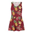 thumbnail image 4 of Staron Robes d'Été pour Femmes en Liquidation à Moins de 10 $ Amples à Col en V Boho Sans Manches Robes Trapèze Fluides à Imprimé Floral Printemps Décontracté Robe de Plage avec Poches TTG, 4 of 7