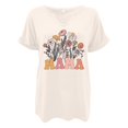 thumbnail image 3 of Hauts d'Été pour Femmes Manches Courtes Chemises Imprimées Décontractées Boutonnées Col Rond Blouses de Travail T-Shirts pour Femmes C L, 3 of 3