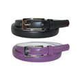 thumbnail image 1 of CTM® Ceinture Mince en Cuir de 3/4 Po pour Robe (Lot de 2 Couleurs) (pour Femmes), 1 of 5