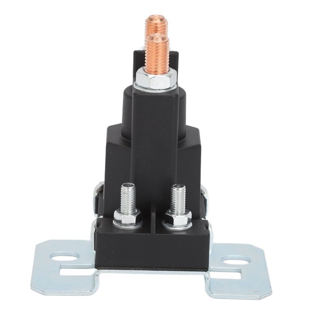 Starter Relay Solenoid 200A Automotive Electrical Starter Solenoid Relay ABS Brass Terminal Post Type Auto Car Starter Relay for Multifunctional Vehicles Snowmobile Lawn Mowers