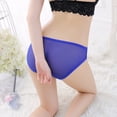 thumbnail image 5 of B91xZ Strings pour Femmes, Culottes String en Coton à Imprimé Uni, m Bleu, 5 of 5