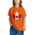 thumbnail image 5 of T-shirt Doux à Manches Courtes Décontracté pour Tout-Petit HVOBBTY, T-shirt Mode à Col Rond à Manches Courtes Orange pour Garçons Tout-Petits avec Imprimé de Feuilles d'Érable, 9 Ans, 5 of 5