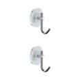 thumbnail image 4 of maskred Multi-purpose Acrylic Luxury Wall Hook Strong Bearing Capacity Suitable For All Settings silver 2Set, 4 of 6