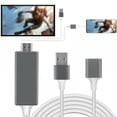 thumbnail image 2 of 1080P HD Mirroring Cable Phone to TV HDTV Adapter USB Charging Cable, 2 of 8