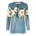 thumbnail image 4 of Liquidation à 50 % Chandail Surdimensionné pour Femmes 2023 Hauts Automne Manches Longues Chandail Ample Chemise Chic Décontractée Chandails à Col Rond pour Dames, 4 of 5