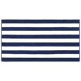 thumbnail image 1 of Kassatex Serviettes de Plage à Rayures Cabana, Ensemble de 2 Marines, 1 of 3