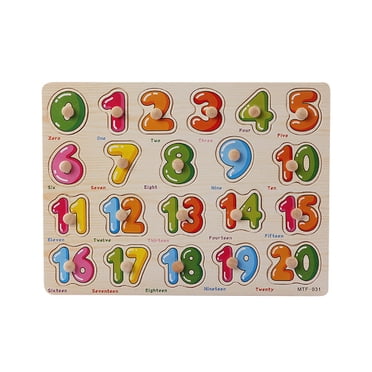 Jouets Liquidation à 50 % de Rabais! TopLLC Jouets Éducatifs Jouets pour Tout-Petits Casse-Tête en Bois Chiffres Lettres Apprentissage Précoce Bébé Enfants Jouets Éducatifs g Cadeaux d'Anniversaire Noël pour Enfants