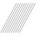 thumbnail image 1 of Uxcell Tige Ronde Pleine en Acier Inoxydable 304 de 17,72 x 0,06 Pouces pour Bricolage 12 Pcs, 1 of 4