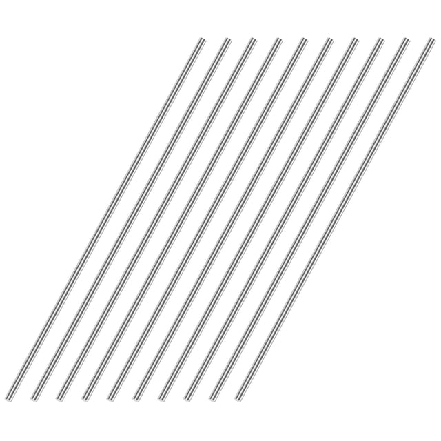Uxcell Tige Ronde Pleine en Acier Inoxydable 304 de 17,72 x 0,06 Pouces pour Bricolage 12 Pcs