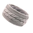 thumbnail image 2 of Fashion Autumn And Winter Pure Color Wool Knitted Hair Band Sports Headband, 2 of 9