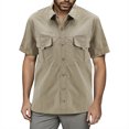 thumbnail image 1 of BOBOGOJP Chemise Hawaïenne pour Hommes, Col Rabattu, Manches Courtes, Khaki TTG, 1 of 4