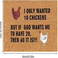 thumbnail image 3 of Yhmxh Bathroom Rugs Funny Chicken Pattern Welcome Doormats Indoor And Outdoor Home Decoration Mat Housewarming Gift Mats Living Room Rug Bath Mat for Home and Kitchen Bathroom, 3 of 6