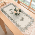 thumbnail image 2 of European style rectangular lace table For RUNNER dustproof cover with decorative lace hollow carvings for use on coffee tables desks and sideboards (50 * 100CM), 2 of 6