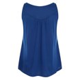 thumbnail image 4 of SMihono Hauts pour Femmes Débardeur pour Femmes Blouse de Mode pour Femmes Sans Manches Décontractée Unie Col Rond Chandail de Sport Chandail Court de Loisirs Hauts Courts Débardeurs pour Femmes Hauts d'Été pour Femmes, 4 of 8