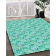 thumbnail image 3 of Ahgly Tapis Rectangulaire Lavable en Machine Intérieur Transitionnel Vert Mer Clair, 5 Pieds x 8 Pieds, 3 of 7