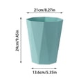 thumbnail image 2 of Polygon Small Wastebasket Garbage Container Paper Organizer For Home Bathroom Laundry Kitchen Kids Room Dorm Desk, 2 of 6
