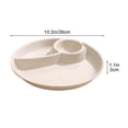 thumbnail image 3 of Aodebiao Assiette de Contrôle des Portions pour une Alimentation Équilibrée, Assiettes Incassables Divisées, Assiettes à 3 Compartiments, Assiettes en Plastique Réutilisables, Sans BPA pour Adultes, 3 of 7