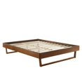 thumbnail image 4 of Modway Billie Queen Rubberwood and MDF Wood Platform Bed Frame in Walnut, 4 of 8