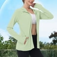 thumbnail image 2 of Vestes à Manches Longues pour Femmes Séchage Rapide Blouses Athlétiques Extensibles Maillot Dermoprotecteur Chemises Ajustées Hauts Randonnée Course Blouse Protection Solaire Chandail à Capuchon, 2 of 7